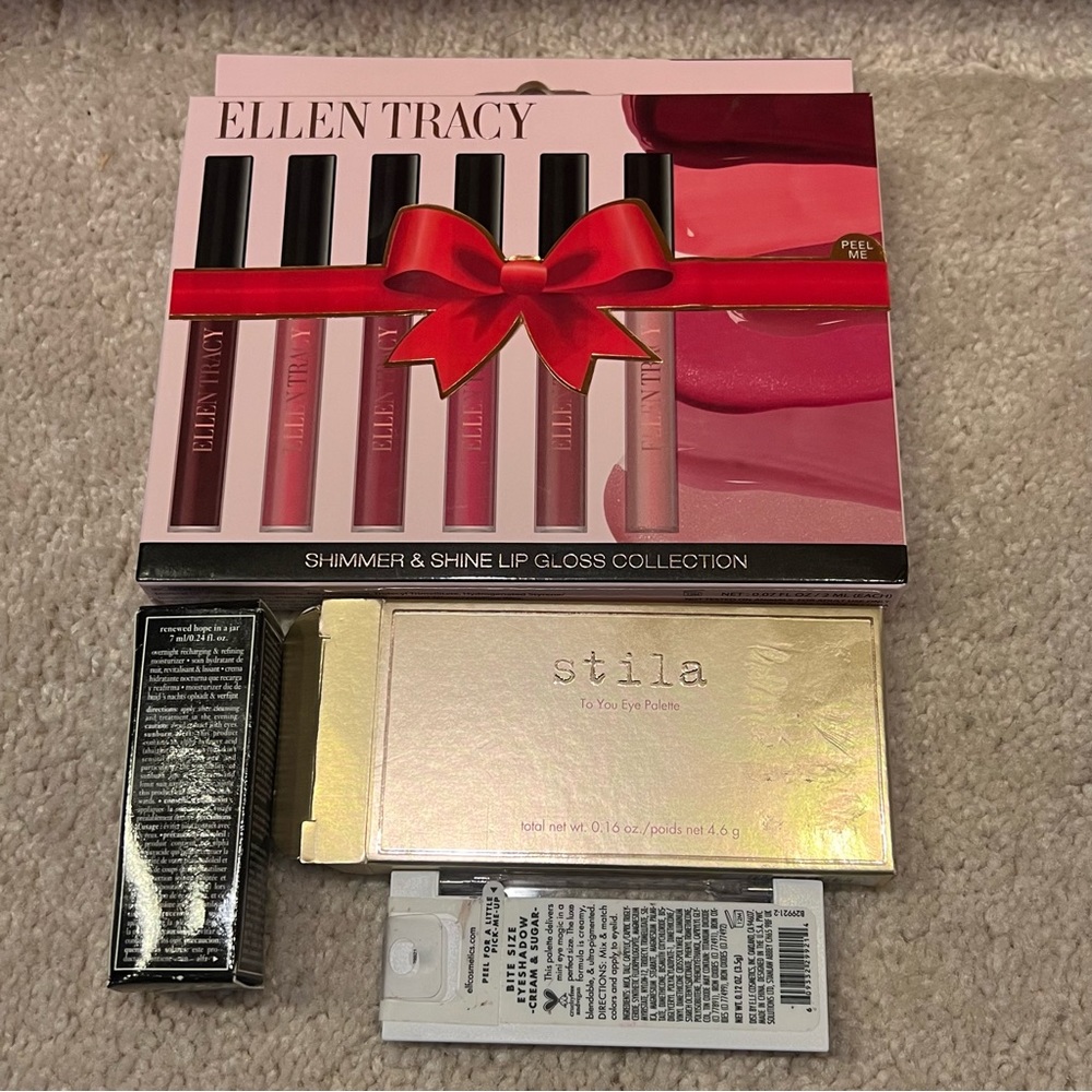 Assortment Of Makeup Products Lip Gloss Eye Shadow - Picture 2 of 3